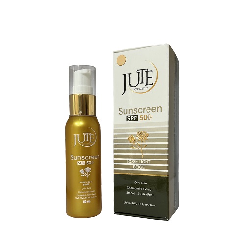 ضد آفتاب spf50 پمپی رنگ رز لایت ژوت